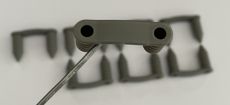 Mk1 Cortina Engine Bay Loom Clips x 8 (Grey)