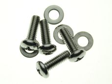 Number Plate Light Lens Screws & Washers All Stainless Steel x 4