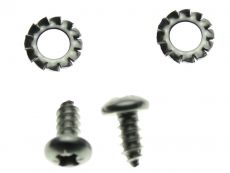 Boot Light Plate Screws & Toothed Washers x 2