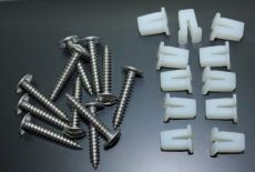 Mk2 Transit Front Grille Clip & Stainless Steel Screw Set